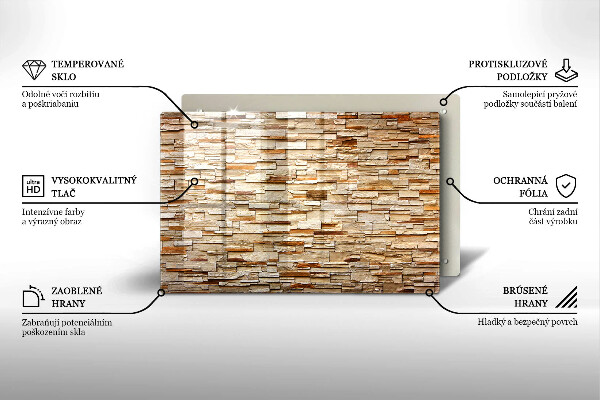 Herdabdeckung Textur von dekorativen Steinen
