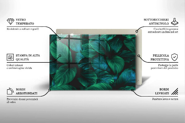 Herdabdeckung Dschungelblätter