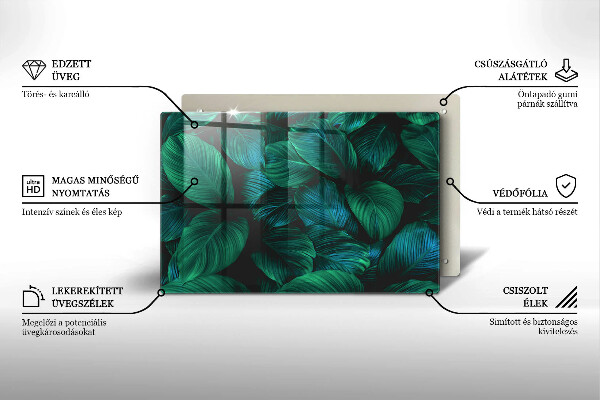 Herdabdeckung Dschungelblätter