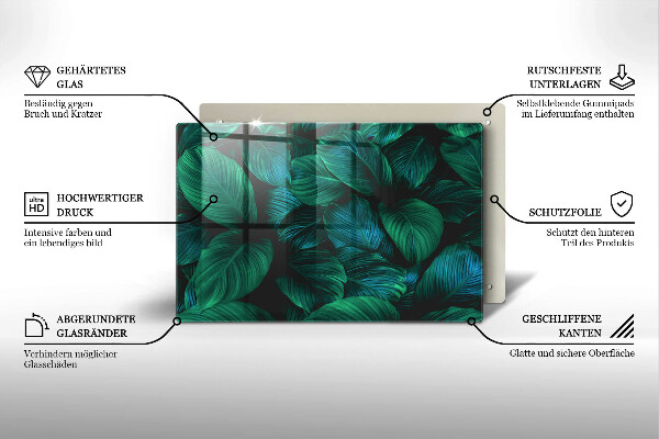 Herdabdeckung Dschungelblätter