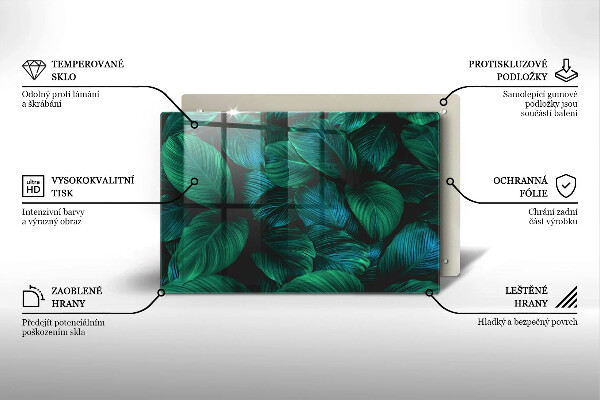 Herdabdeckung Dschungelblätter