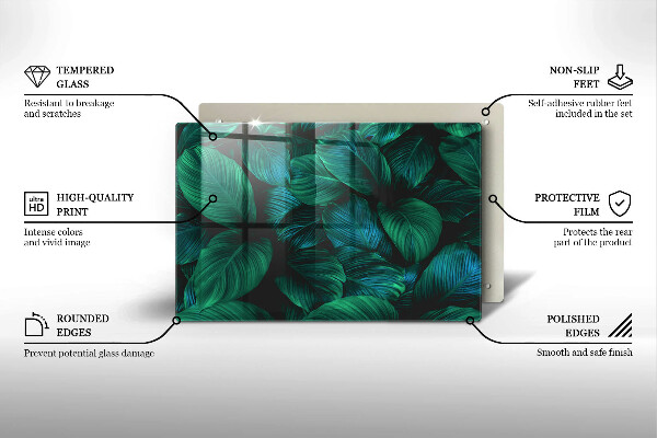 Herdabdeckung Dschungelblätter