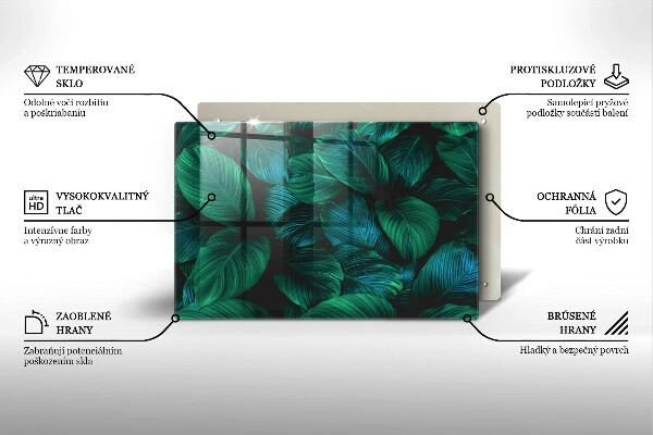 Herdabdeckung Dschungelblätter