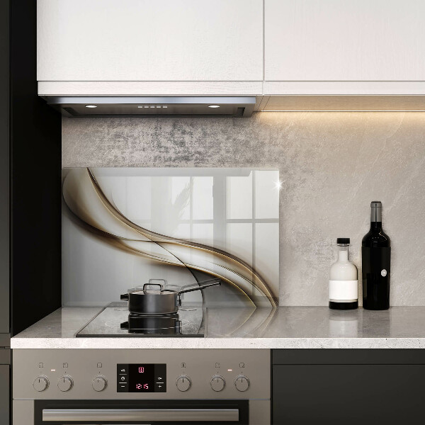 Herdabdeckung Weiche Linien Abstraktion