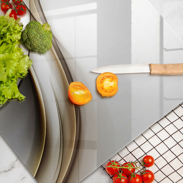 Herdabdeckung Weiche Linien Abstraktion