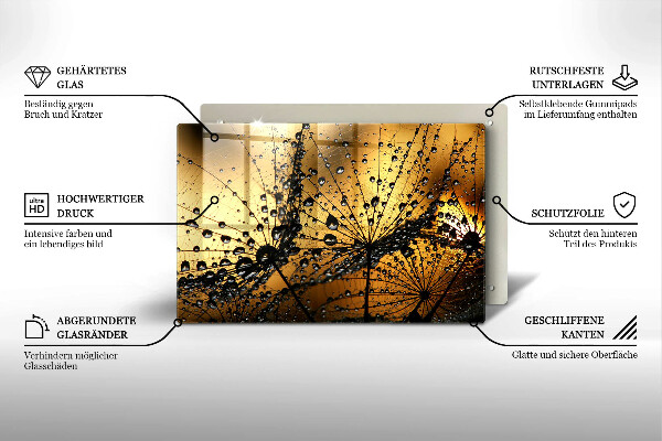 Herdabdeckung Tau und Löwenzahn