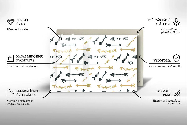 Herdabdeckung Boho-Pfeilmuster