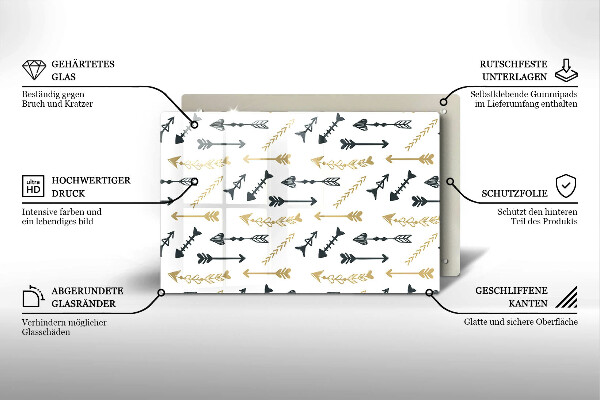 Herdabdeckung Boho-Pfeilmuster