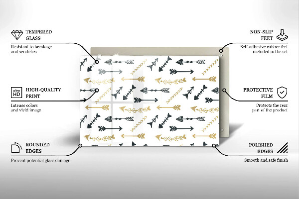 Herdabdeckung Boho-Pfeilmuster