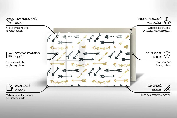 Herdabdeckung Boho-Pfeilmuster