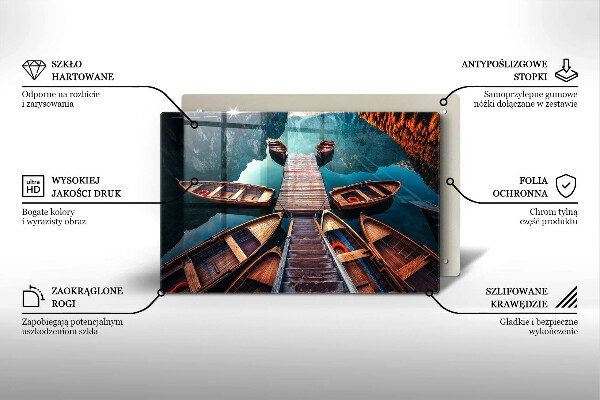 Herdabdeckung Boote auf dem See