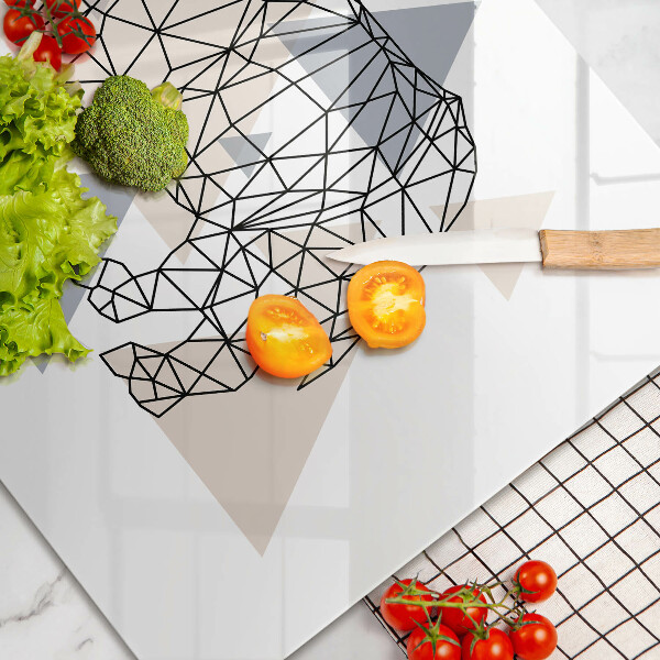 Herdabdeckung Line-Art-Nashorn