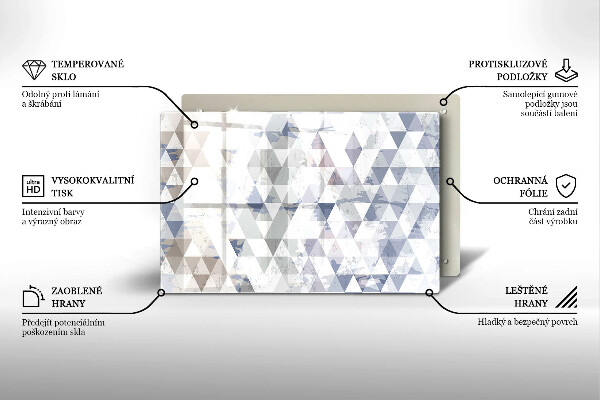 Herdabdeckung Dreiecksmuster