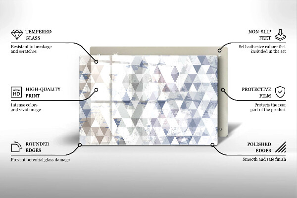 Herdabdeckung Dreiecksmuster