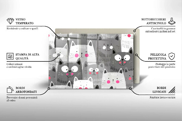 Herdabdeckung Katzenillustration