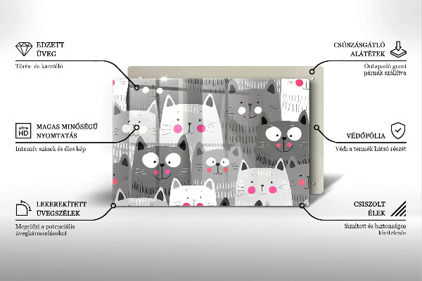 Herdabdeckung Katzenillustration