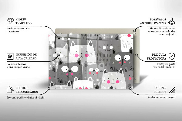 Herdabdeckung Katzenillustration