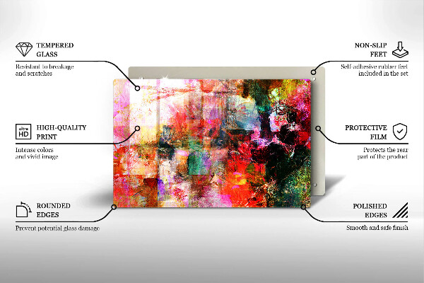 Herdabdeckung Abstraktion malen