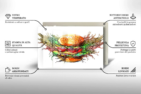 Herdabdeckung Hamburger-Zeichnung