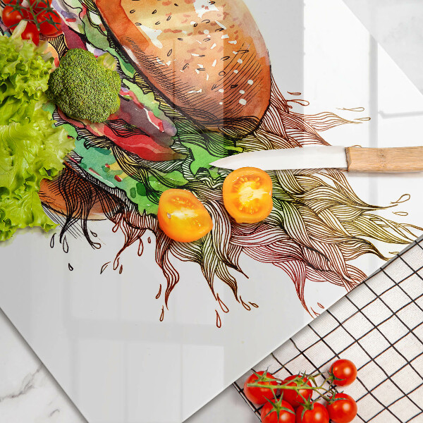 Herdabdeckung Hamburger-Zeichnung