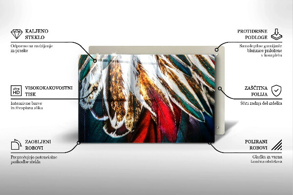 Herdabdeckung Boho-Vogelfedern