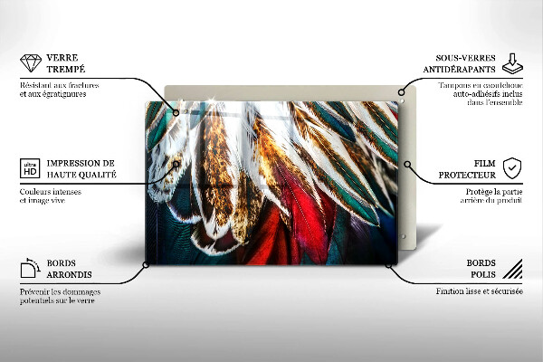 Herdabdeckung Boho-Vogelfedern