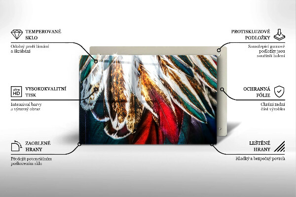 Herdabdeckung Boho-Vogelfedern