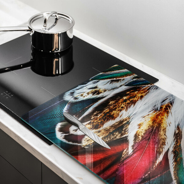 Herdabdeckung Boho-Vogelfedern