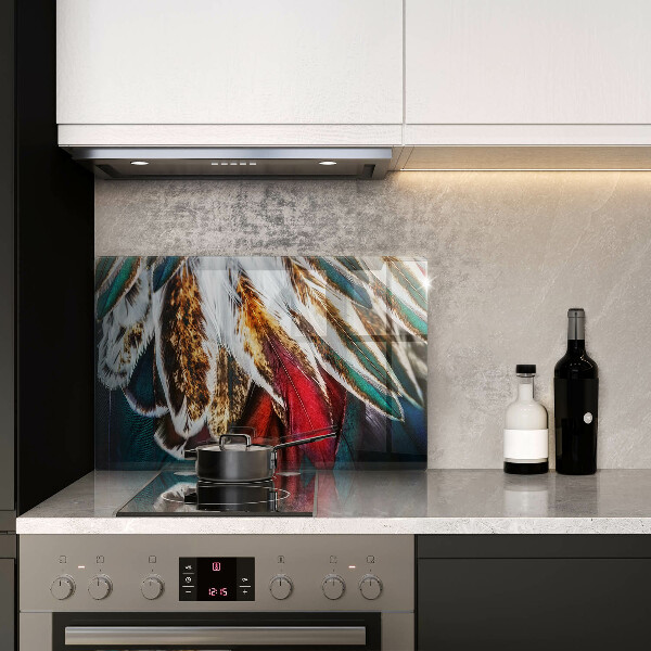 Herdabdeckung Boho-Vogelfedern