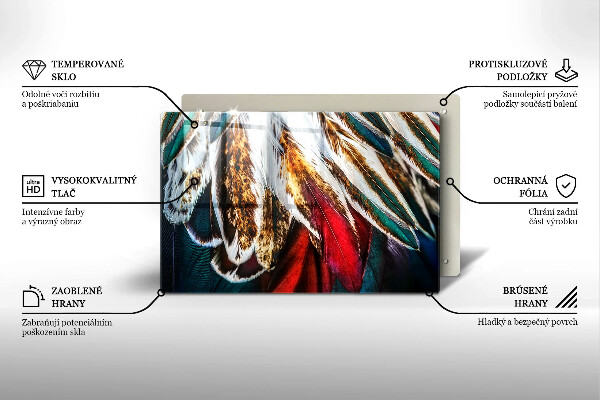 Herdabdeckung Boho-Vogelfedern