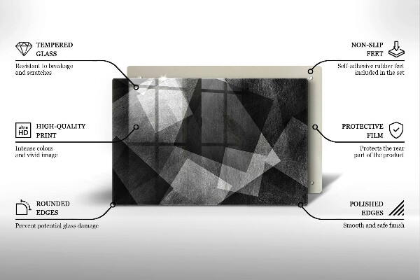 Abdeckung induktionskochfeld Geometrische Abstraktion