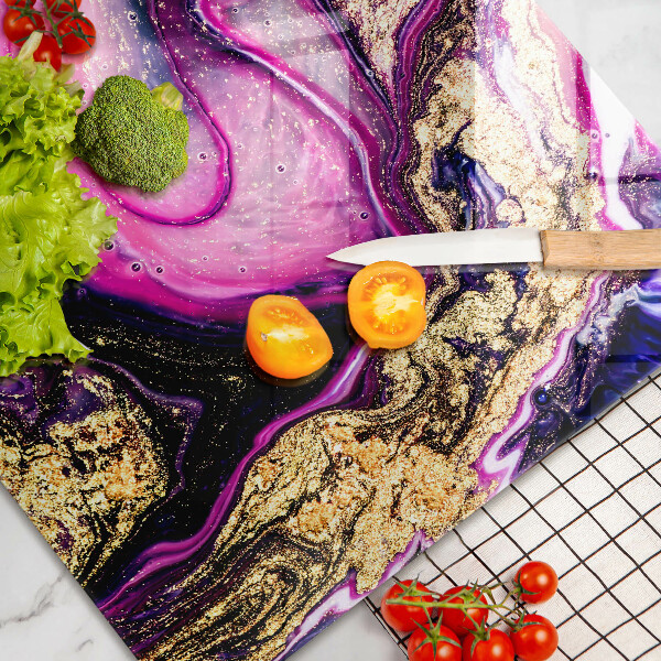 Abdeckung induktionskochfeld Abstraktes Design Gold