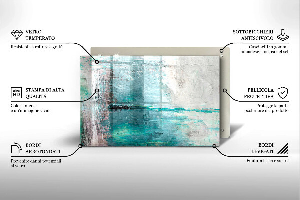 Herdabdeckung Malen Sie Abstraktionshintergrund