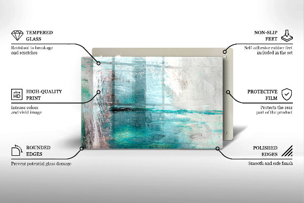 Herdabdeckung Malen Sie Abstraktionshintergrund