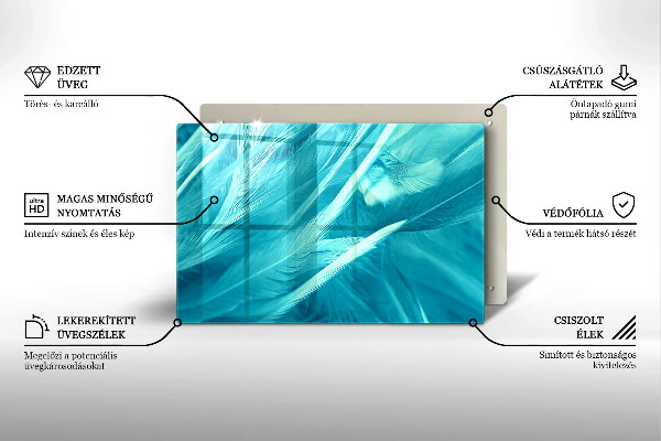 Herdabdeckung Zarte Federn