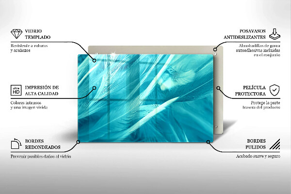 Herdabdeckung Zarte Federn
