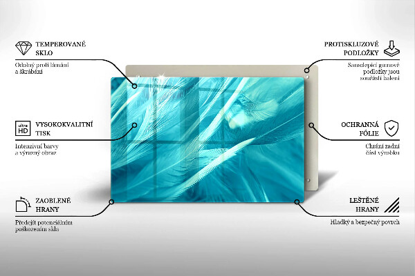 Herdabdeckung Zarte Federn