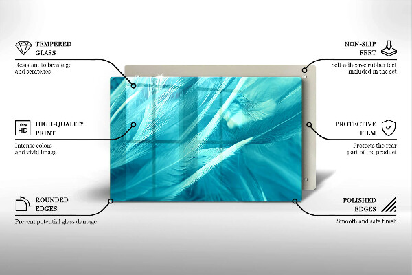 Herdabdeckung Zarte Federn