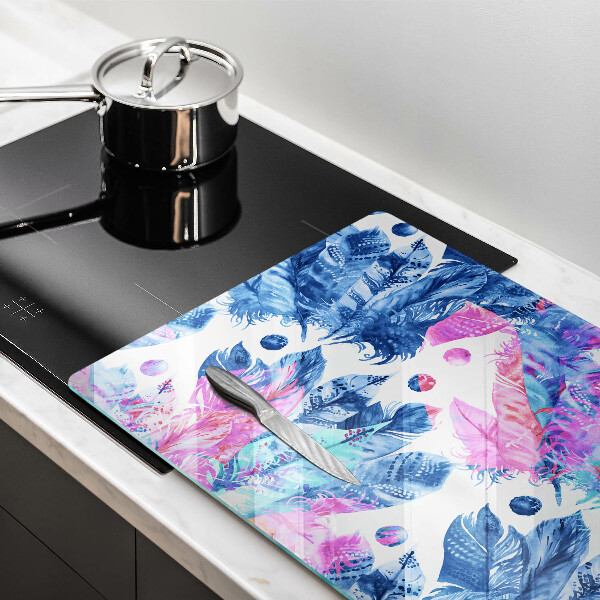 Abdeckung induktionskochfeld Federn-Boho-Illustration