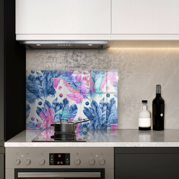 Abdeckung induktionskochfeld Federn-Boho-Illustration