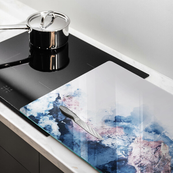 Abdeckung induktionskochfeld Abstrakt bemalte Berge