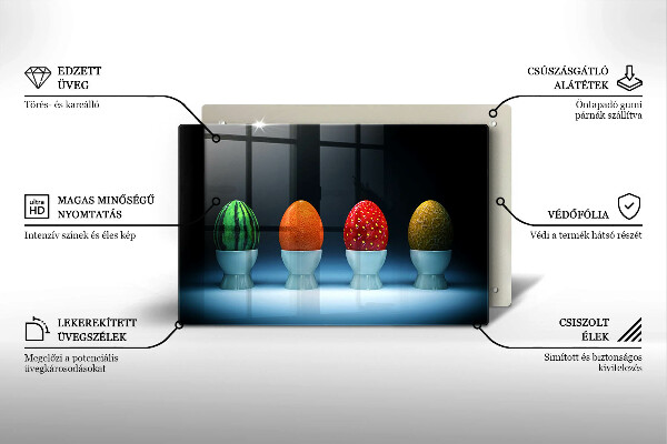 Herdabdeckung Abstrakte Fruchteier