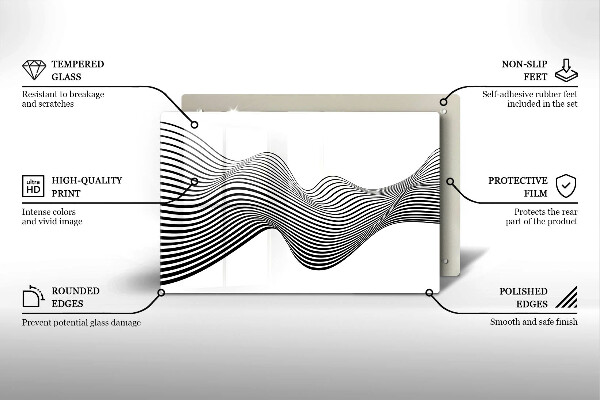 Abdeckung induktionskochfeld Lineare Abstraktion