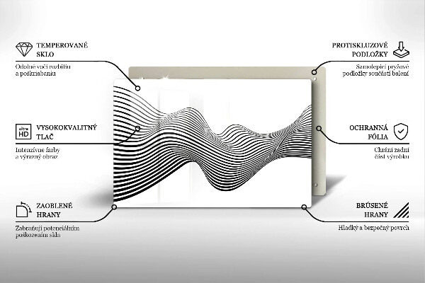 Abdeckung induktionskochfeld Lineare Abstraktion