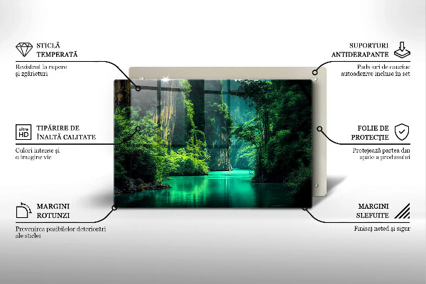 Abdeckung induktionskochfeld Lagunenlandschaft