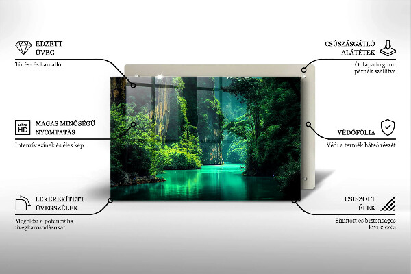 Abdeckung induktionskochfeld Lagunenlandschaft