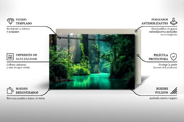 Abdeckung induktionskochfeld Lagunenlandschaft
