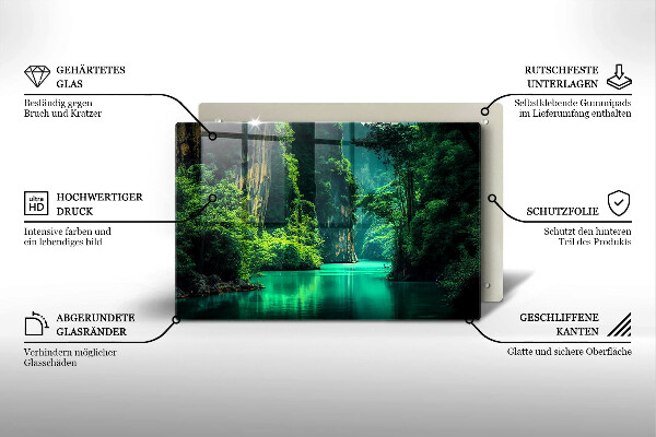 Abdeckung induktionskochfeld Lagunenlandschaft