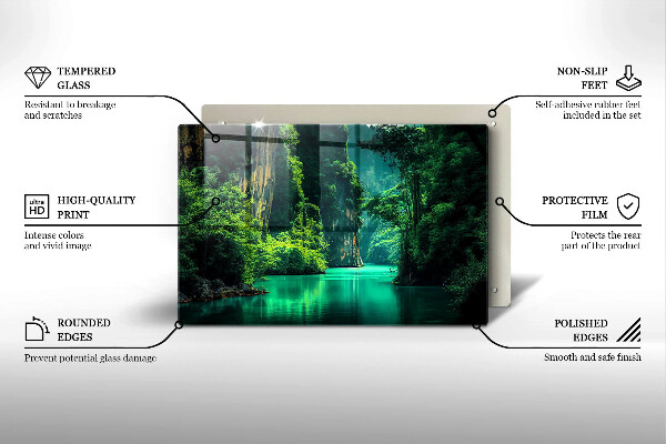 Abdeckung induktionskochfeld Lagunenlandschaft