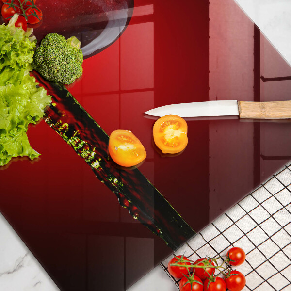 Herdabdeckung Apfelfrucht im Wasser